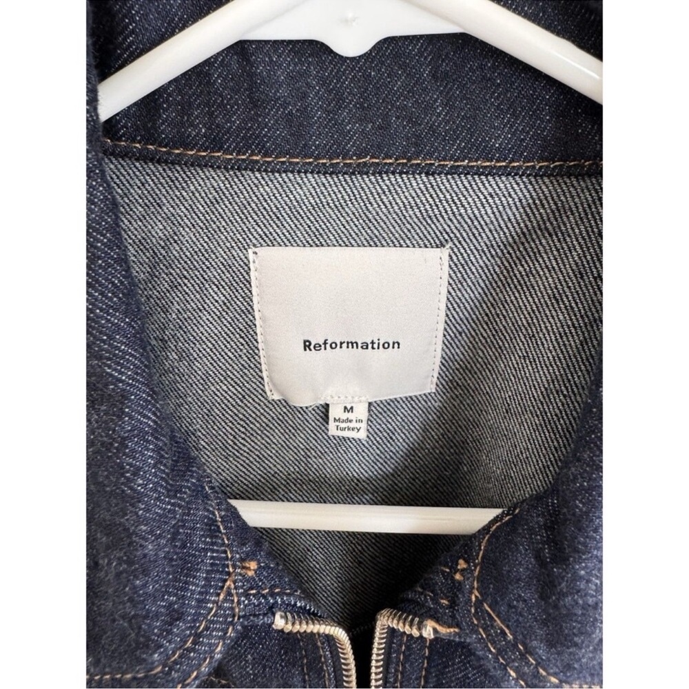 Reformation Fiona Cropped Denim Jacket And Mia Bootcut Jeans Set M - Picture 6 of 13